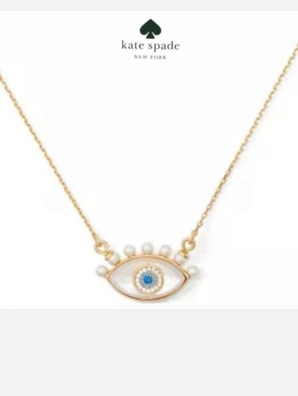 Kate Spade Evil Eye All Seeing Pendant Necklace